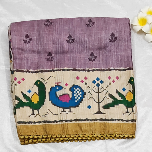 Bhagalpuri Tussar Silk Saree