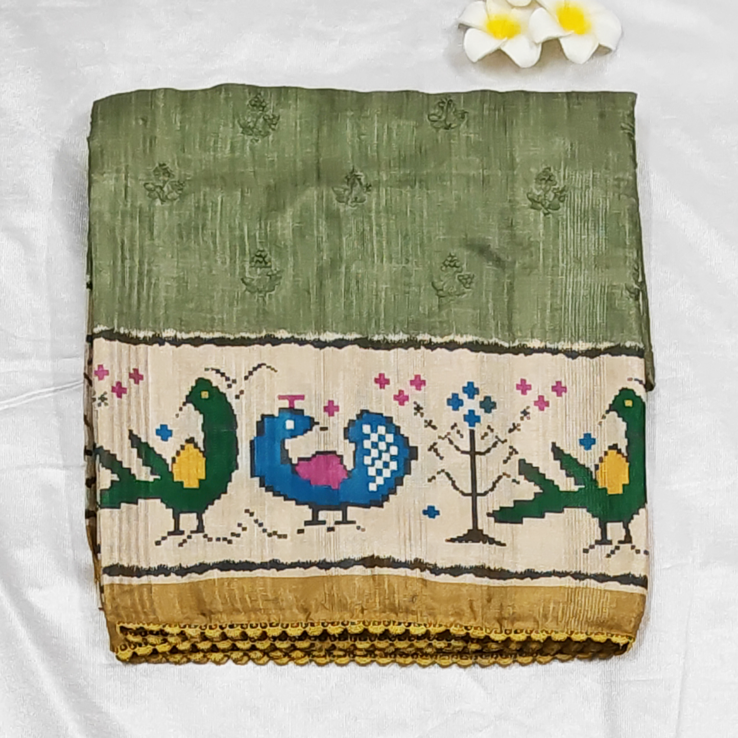 Bhagalpuri Tussar Silk Saree