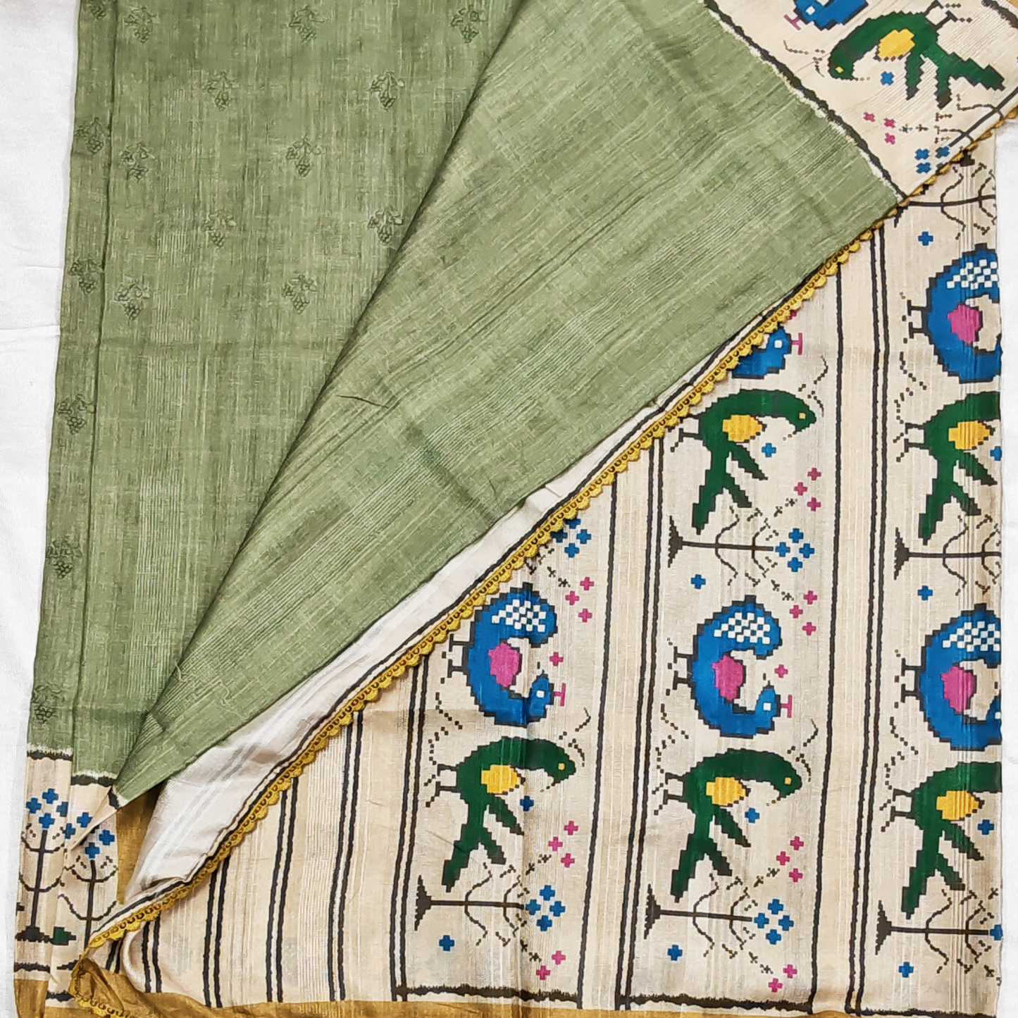 Bhagalpuri Tussar Silk Saree