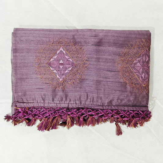 Pure Handloom Soft Butter Silk Saree with Embroidery buttas