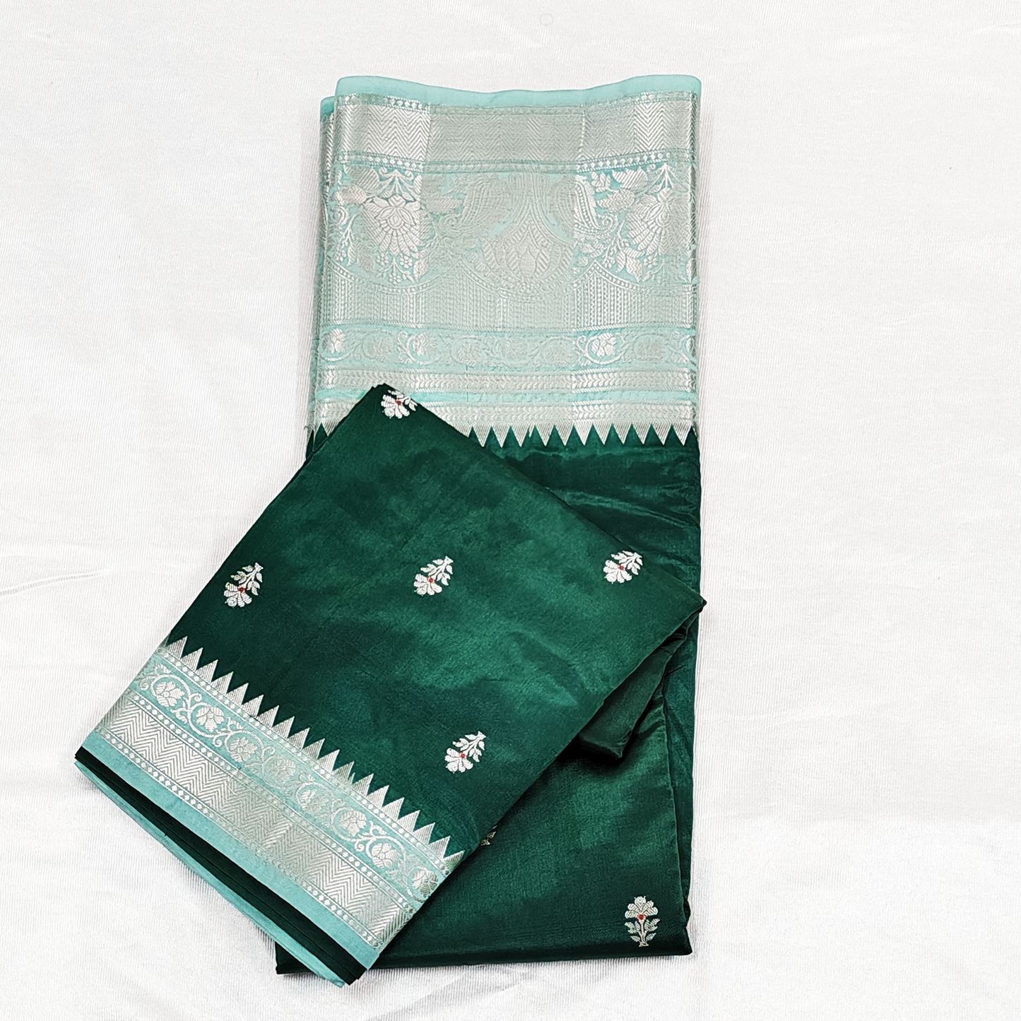 Banarasi soft silk saree with rich boarder, pallu, rare combination