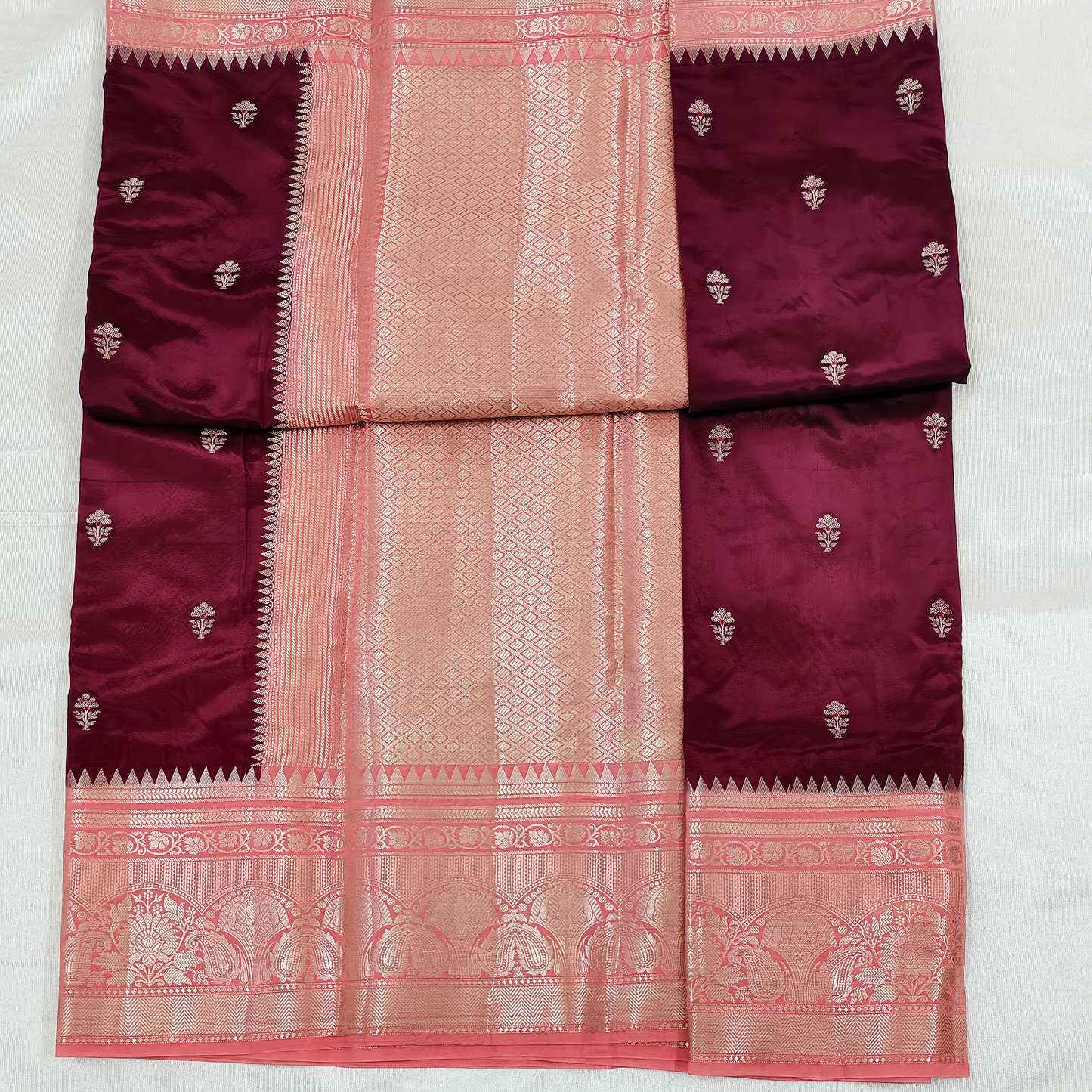 Banarasi soft silk saree with rich boarder, pallu, rare combination