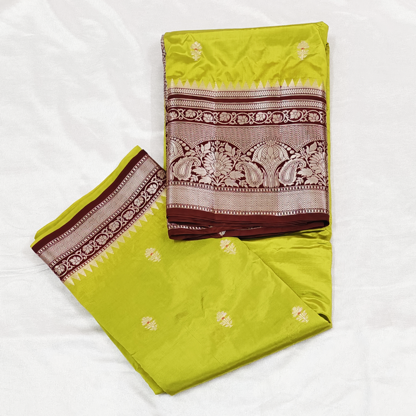 Banarasi soft silk saree with rich boarder, pallu