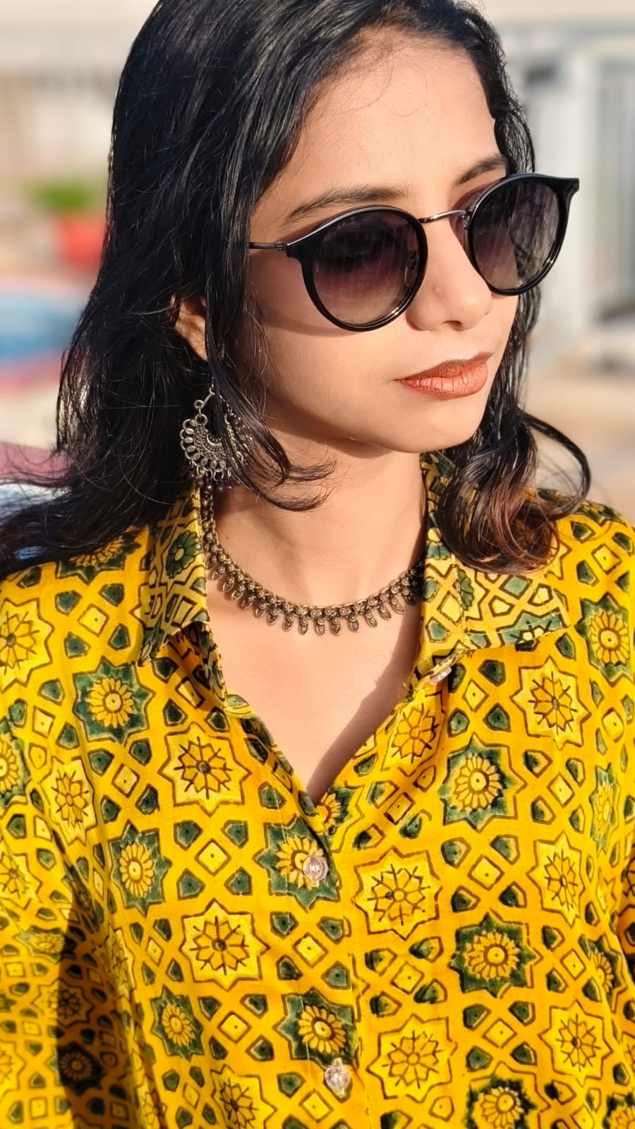 Mehr Yellow - Pure Modal Silk Shirt Kaftan