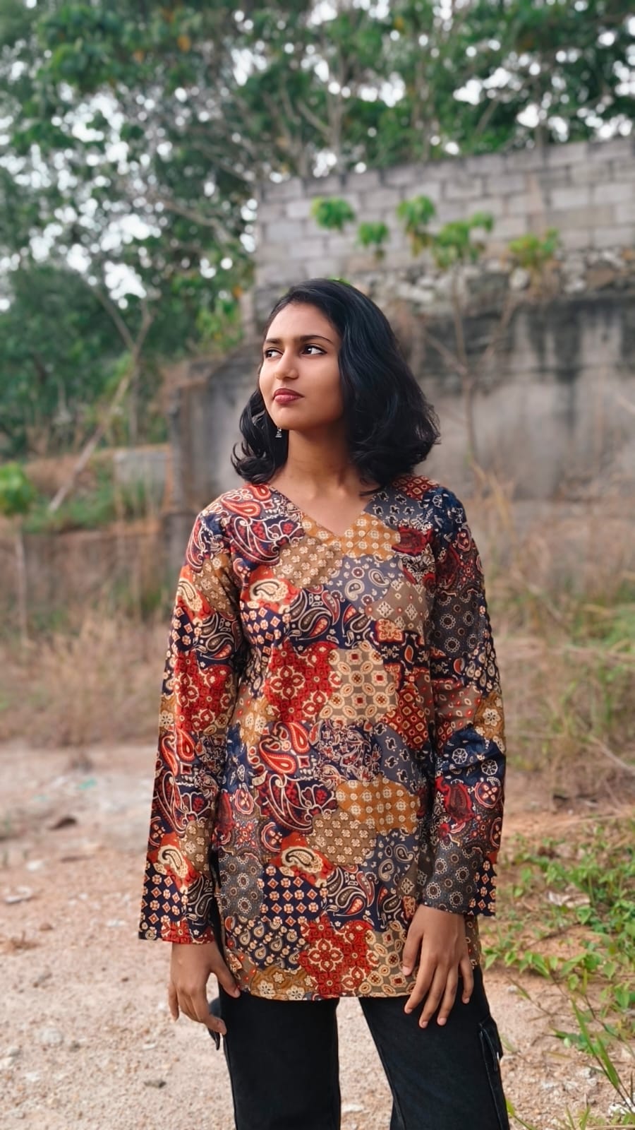 Chroma Cotton Short Kurti