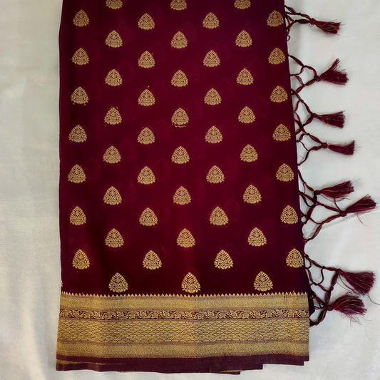 Banarasi Crepe Georgette Saree