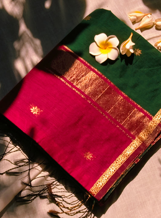 Maheshwari Cotton Silk Saree