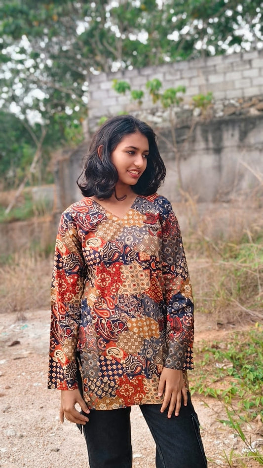 Chroma Cotton Short Kurti