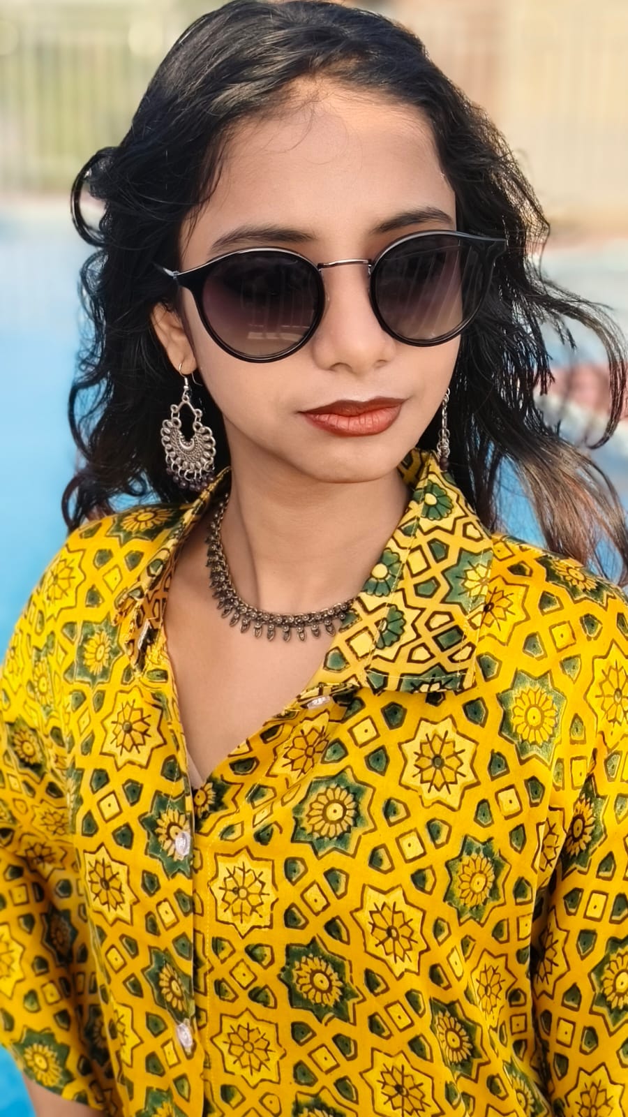 Mehr Yellow -  Pure Modal Silk Shirt Kaftan